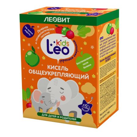 Leo Kids Кисель Общеукрепляющий для детей ранненого возраста от 1 года (5 пакетов 12г) 60гр
