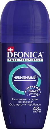 DEONICA FOR MEN Антиперспирант Невидимый {Ролик} Шоубокс Т50мл