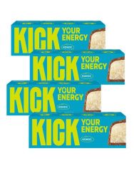 KICK YOUR ENERGY Батончик Кокос в Карамельном Шоколаде 45гр - 4 шт. KICK YOUR ENERGY Батончик Кокос в Карамельном Шоколаде 45гр - 4 шт.