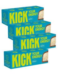 KICK YOUR ENERGY Батончик Кокос в Карамельном Шоколаде 45гр - 4 шт. KICK YOUR ENERGY Батончик Кокос в Карамельном Шоколаде 45гр - 4 шт.
