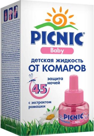 Picnic Baby Жидкость от комаров 45 ночей 30мл 12+