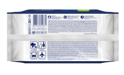 Aura Derma Protect Влажные салфетки Антибактериальные (Ромашка) с крышкой 72шт