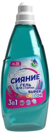 Сияние Гель для стирки SUPER COLOR (для цветных тканей) Флакон 1л