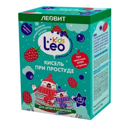 Leo Kids Кисель При Простуде для детей ранненого возраста от 1 года (5 пакетов 12г) 60гр