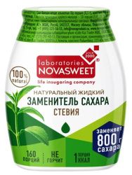 NOVASWEET Подсластитель СТЕВИЯ Nature Жидкий 80гр-4шт