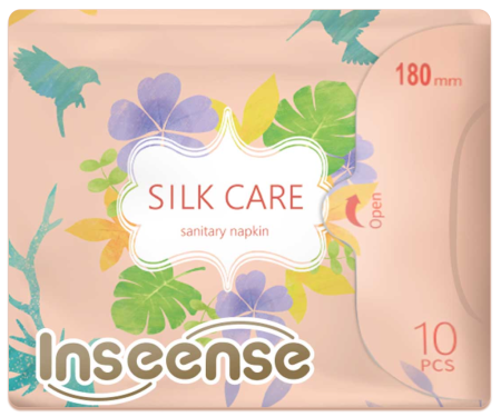 Inseense Silk Care Прокладки женские ежедневные с крылышками 180 мм 10шт