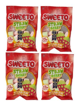 SWEETO Маршмеллоу Клубника 30г - 4 шт.