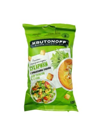 KRUTONOFF Сухарики Пшеничные Прованские Травы 100г
