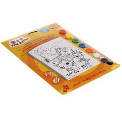 МультиАрт Набор д/дет тв-ва Три Кота (роспись холста по номерам)