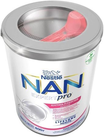NAN Антиаллергия ExpertPro Смесь {с рождения} для лечения аллергии 400г.