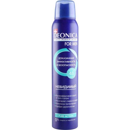 DEONICA FOR MEN Антиперспирант Невидимый {Спрей} Т200 мл