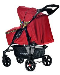 Коляска прогулочная Everflo E-230 Luxe Safari red красный