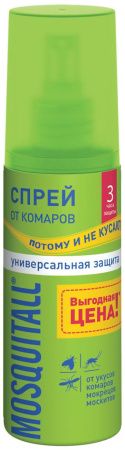 MOSQUITALL Спрей Универсальная защита от Комаров Т100мл
