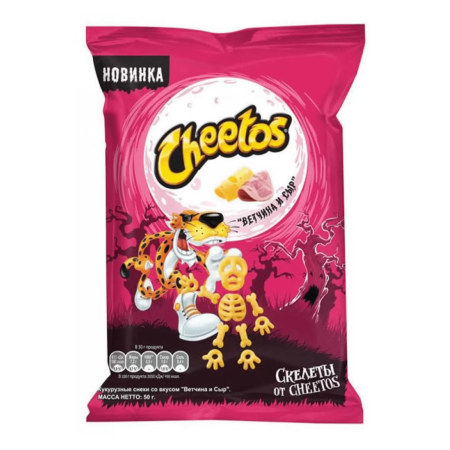 CHEETOS Ветчина и Сыр (Дисплей) 50г