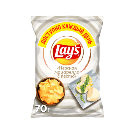 LAY's Моцарелла с Песто (Дисплей) 70г