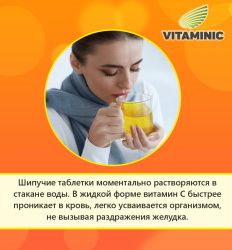 Витамин C Vitaminic таблетки шипучие N20 250мг 20шт
