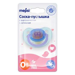Mepsi Пустышка латексная анатомическая 0+