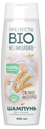 Прелесть БИО Шампунь «Овсяное молочко» для всех типов волос 400мл