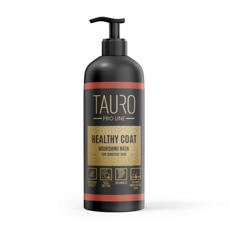 Tauro Pro Line маска Healthy Coat питательная, для здоровой и блестящей шерсти животных 1000мл