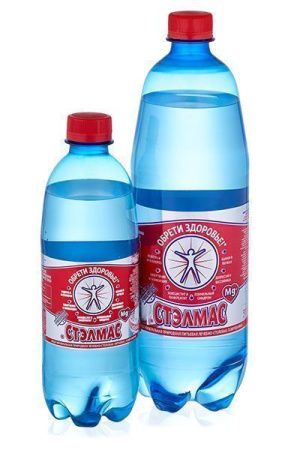 СТЭЛМАС Mg-SO4 Вода Минеральная Лечебно-Столовая (газ) 1л.