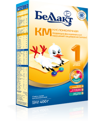 БЕЛЛАКТ КМ ACTIVE - 1 Кисломолочная Смесь {с рождения} 400г