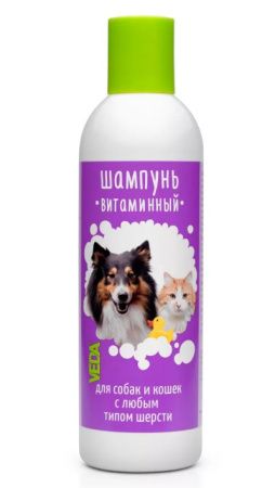 VEDA шампунь витаминный для собак и кошек 220 мл