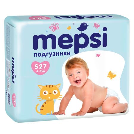 Mepsi Подгузники S (27шт) 4-9кг