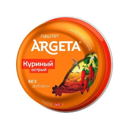 АРГЕТА Паштет Куриный Острый 95г