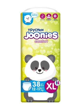 JOONIES Comfort подгузники-трусики, размер XL (12-17 кг), 38 шт.