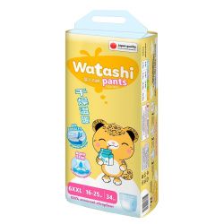 Watashi Трусики - Подгузники для детей XXL (34шт) 16-25 кг