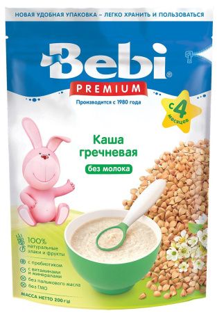 BEBI PREMIUM Каша Гречка без Молока {с 4 мес.} 200г