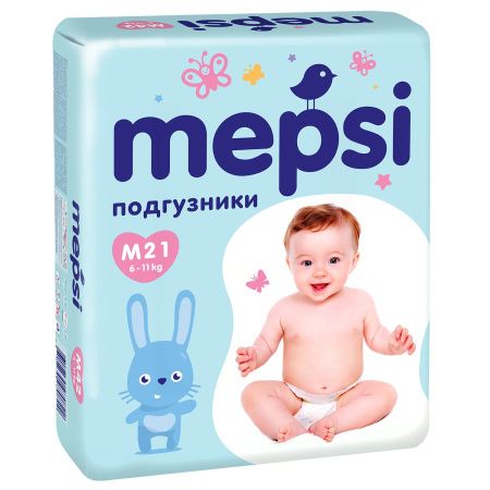 Mepsi Подгузники M (21шт) 6-11кг