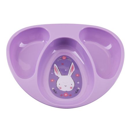 Курносики Тарелочка трехсекционная Зайка