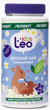 Leo Kids Чай Гранулитрованный Ромашковый для детей Банка 200 гр