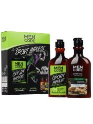 MEN CODE Подарочный набор Sport Impulse:Гель/душаSPORT IMPULSE+ Шамп для волос MEN NATUR укрепляющий 300мл+300мл