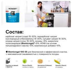 WonderLab Экотаблетки для Посудомоечных Машин 50шт