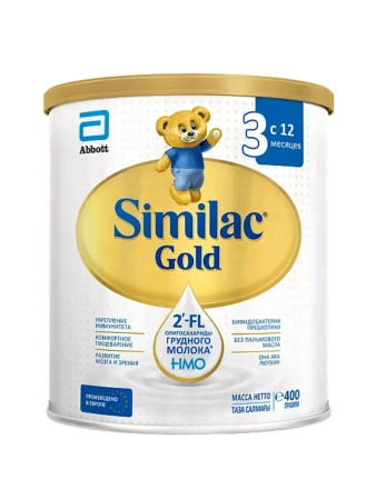 SIMILAC GOLD 3 Молочный Напиток с Олигосахаридами Грудного Молока {с 12 мес} 400г