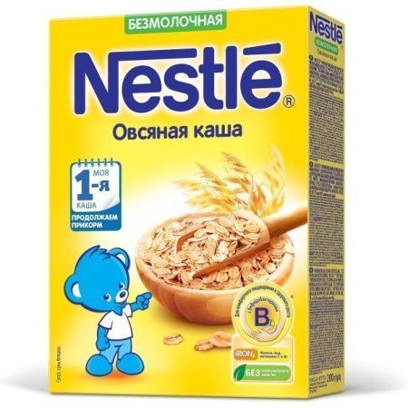 NESTLE Каша Безмолочная Овсяная {с 5 мес} 200г.