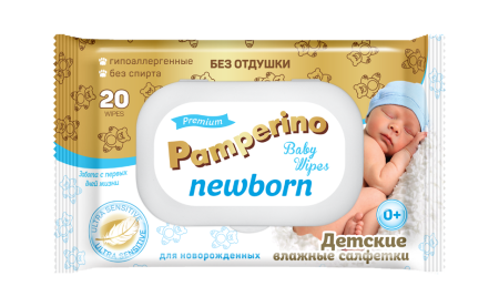 Pamperino N20 Newborn Влажные детские салфетки 20шт