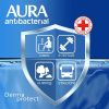 Aura Derma Protect Влажные салфетки Антибактериальные (Ромашка) с крышкой 72шт-2шт