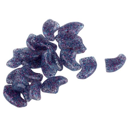 Когти  Гламурные лапки  синие с блестками (175)
