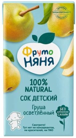 ФрутоНяня Сок Грушевый Осветленный б/сах. {с 3 лет} 0,5л