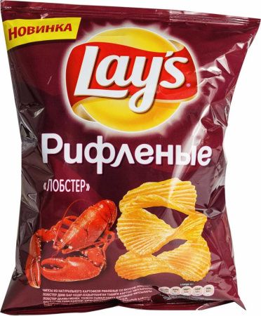 LAY's Лобстер Рифленые (Дисплей) 140г