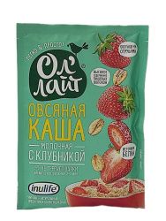 Ол'Лайт Каша Овсяная с Клубникой с Молоком 40 гр-6шт