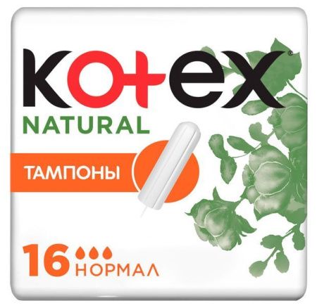 Kotex Тампоны Natural Normal 16шт